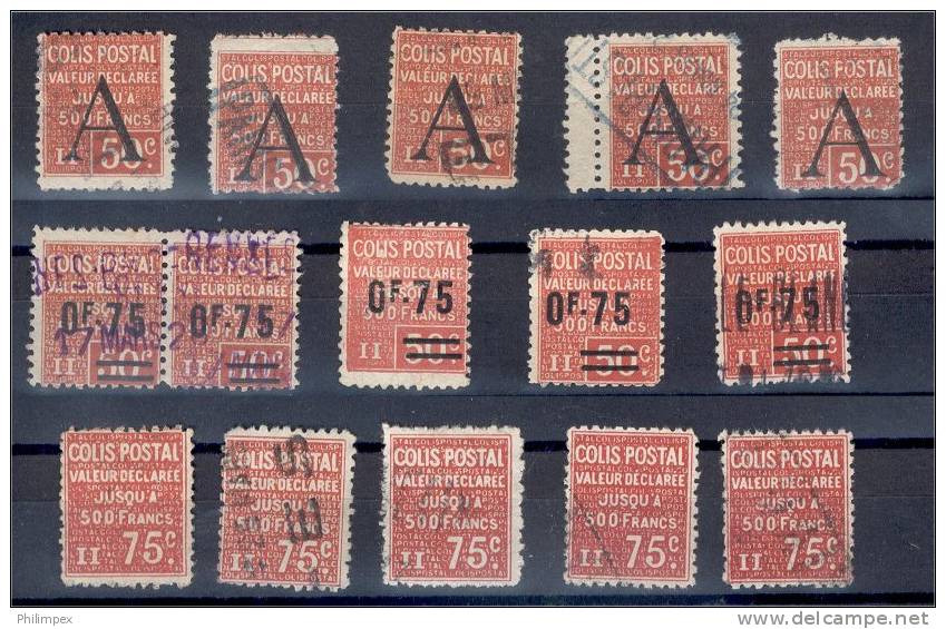 FRANCE, RAILWAY STAMPS, GOOD GROUP, EVERYTHING PER X5 - Mint/Hinged