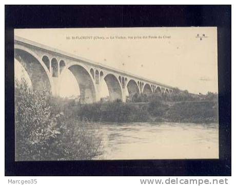 20317 St Florent Le Viaduc Vue Prise Des Bords Du Cher  édit.EMB N° 16  Belle Carte - Saint-Florent-sur-Cher