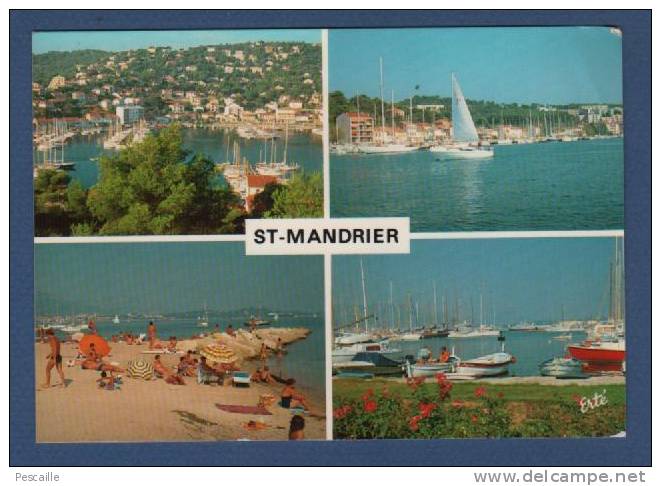 CP CIRCULEE SAINT MANDRIER - LA VILLE , LE PORT ET LA PLAGE - Saint-Mandrier-sur-Mer