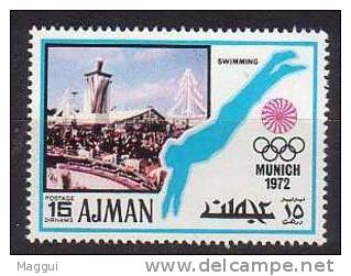 AJMAN  N°   * *  Jo 1972    Natation - Zwemmen