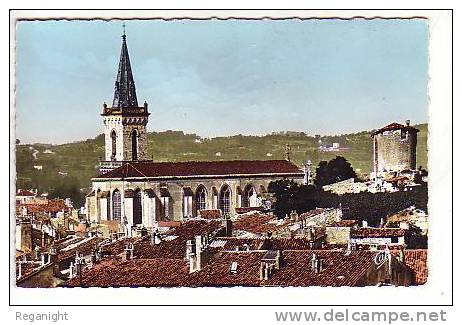 83 DRAGUIGNAN !!! CPSM  1933 !!! Vue Générale    La Cathédrale - Draguignan