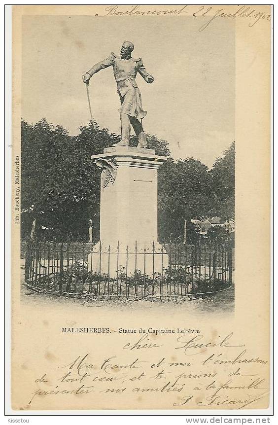 Statue Capitaine LELIEVRE - Malesherbes