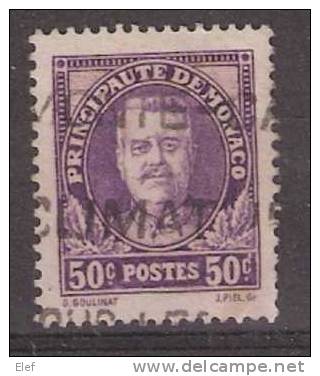 MONACO, 1933 , Yvert N° 116 , Prince Louis II, 50 C Violet Obl. ; TB - Oblitérés