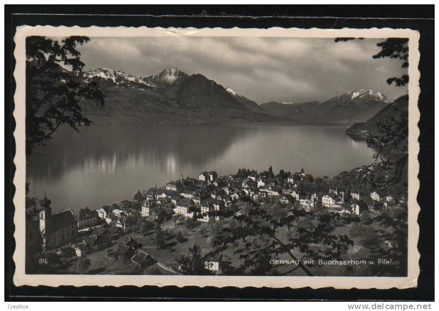 GERSAU Mit Buochershorn U.Pilatus - Gersau