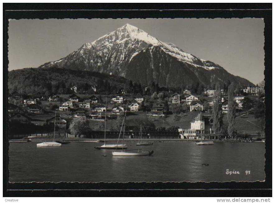 SPIEZ  Photo Friedr.Von Allmen Spiez Obliterer Spiez 1953 - Spiez