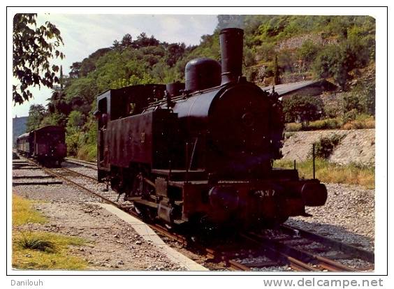 30 /FL/ CPM / ANDUZE - SAINT JEAN DU GARD, Par Le Petit Train, (locomotive Gros Plan),; Ed SL - Saint-Jean-du-Gard