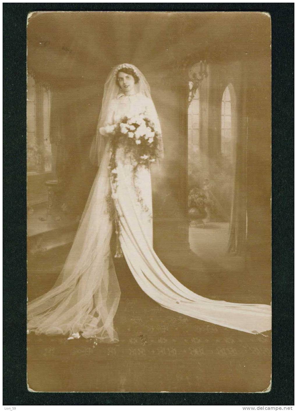 D1106 / Marriages  WEDDING , BRIDE  Bulgaria  Vintage REAL Photo 1920s - Matrimonios