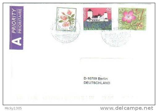Schweiz / Switzerland - Umschlag Echt Gelaufen / Cover Used (1896) - Briefe U. Dokumente