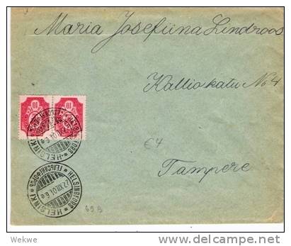 FS006/  FINNLAND - Paar 69 B, Ex Helsinki  NachTampere 1904 - Briefe U. Dokumente