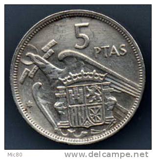 Espagne 5 Pesetas 1957 (67) Ttb - 5 Pesetas