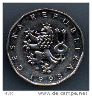 République Tchèque 2 Koruna 1993 Spl - República Checa