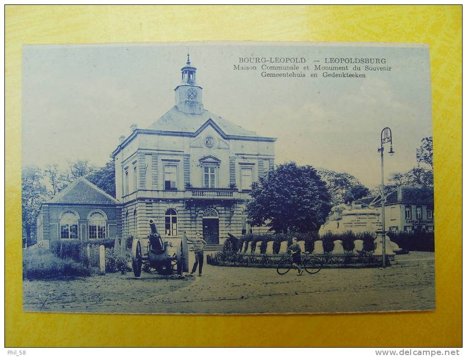 Bourg-Léopold Commune Et Monument Du Souvenir - Leopoldsburg