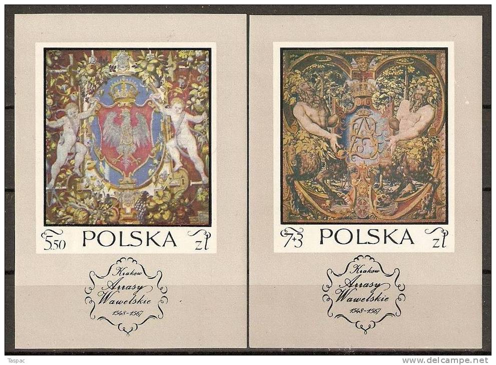Poland 1970 Mi# 2041-2047, Souvenir Sheets-Block 43-44 ** MNH - Neufs