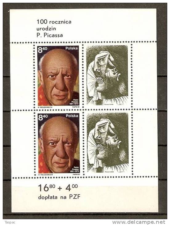 Poland 1981 Souvenir Sheet Mi# Block 84 ** MNH - Nuevos