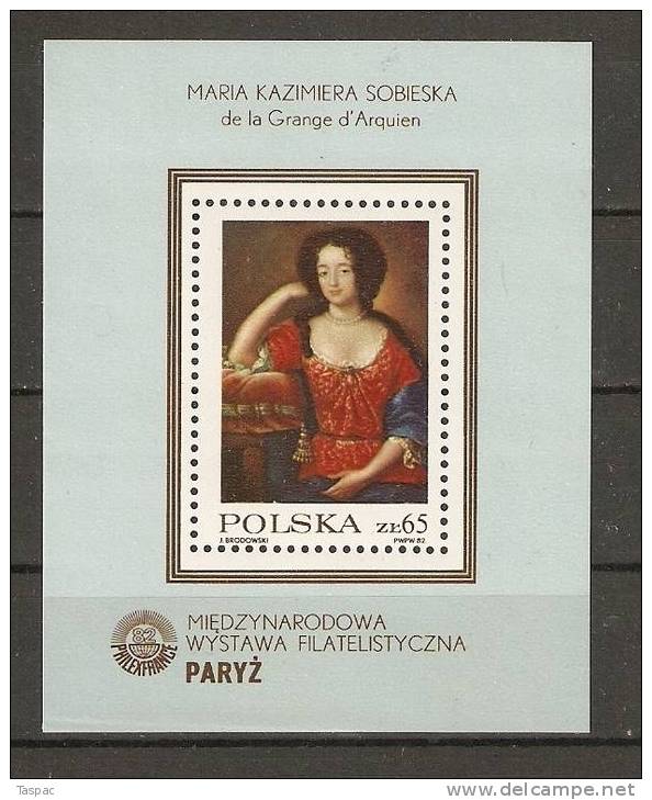 Poland 1982 Souvenir Sheet Mi# Block 88 ** MNH - Neufs