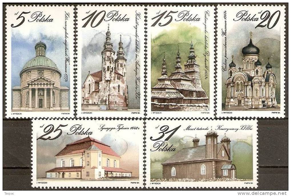 Poland 1984 Mi# 2954-2959 ** MNH - Nuevos