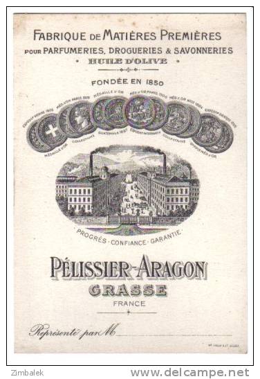 PELISSIER-ARAGON - CARTE DE REPRESENTANT - Otros & Sin Clasificación