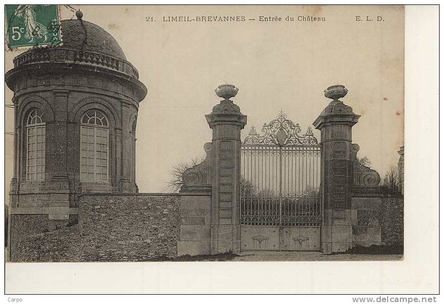 LIMEIL BREVANNES - Entrée Du Chateau. - Limeil Brevannes