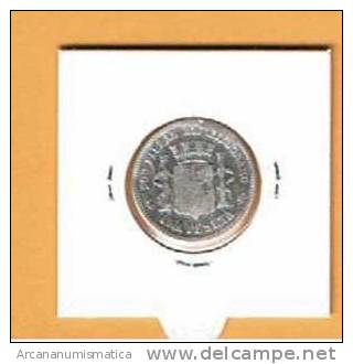 GOBIERNO PROVISIONAL 1 PESETA  PLATA 1.870  MBC- DL-786 - Other & Unclassified