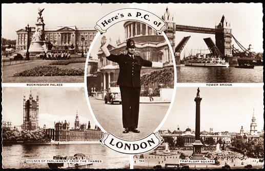 Views Of London U.K. - Policeman - Real Photo - Police - Gendarmerie
