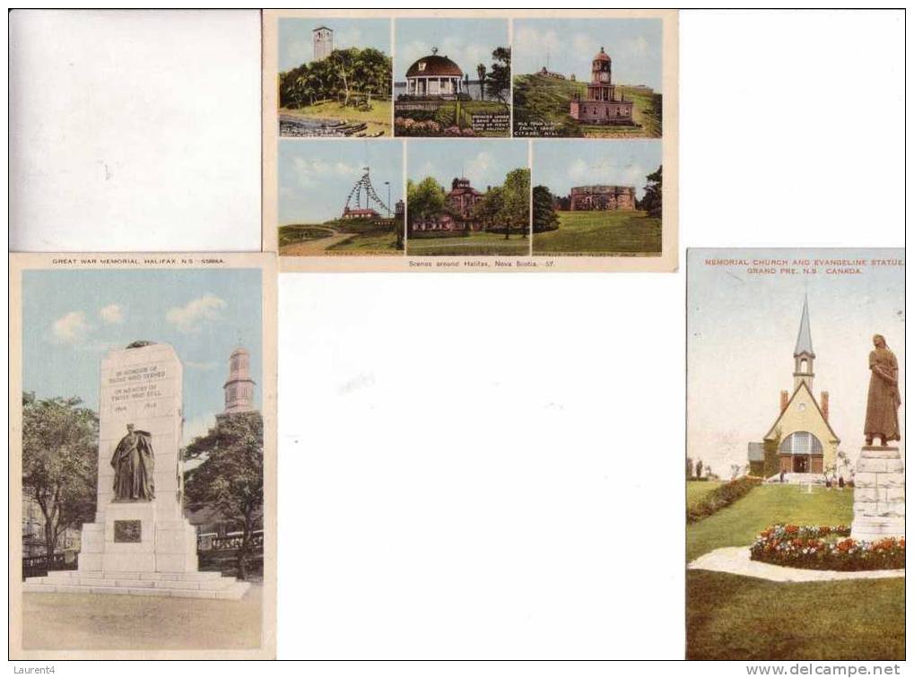 3 Postcard Nova Scotia Halifax - 3 Carte De Nouvelle Ecosse - Halifax - Halifax