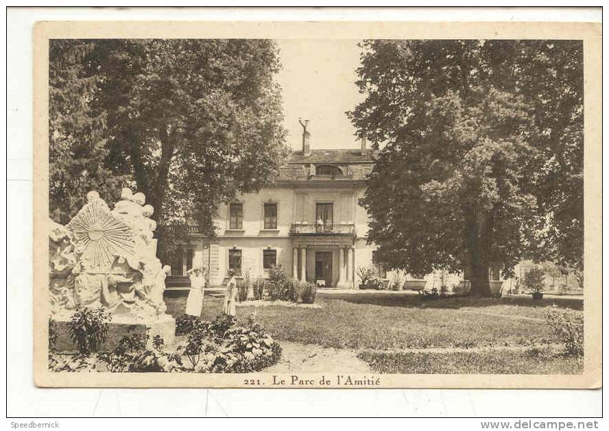 8038 GENEVE. CHATEAU DE CARTIGNY. LA DEMEURE DE LA PAIX ET DE LA JOIE .parc Amitie - Cartigny