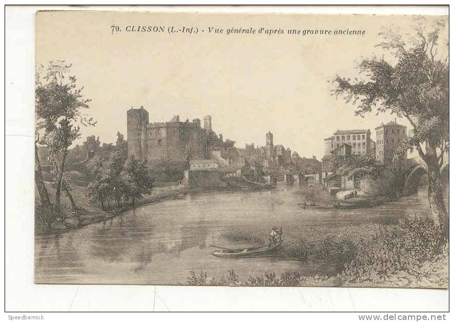 8021 Clisson Vue Generale D'après Une Gravure  Ancienne . 79 Nozais . - Clisson