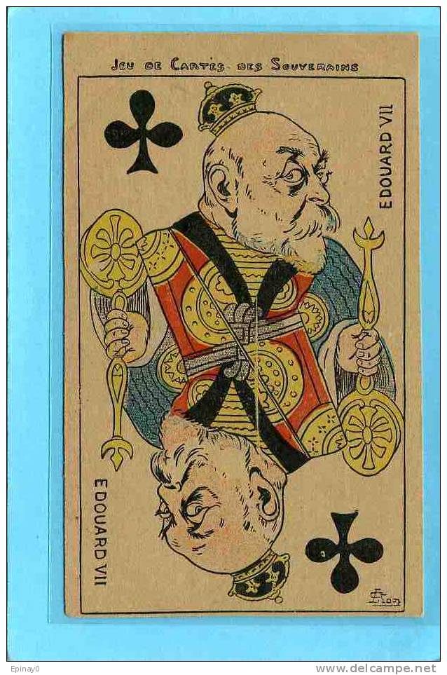 Bd - POLITIQUE - Satirique - Humour - Carte - Jeu - Edouard VII - Avant 1903 - Satiriques
