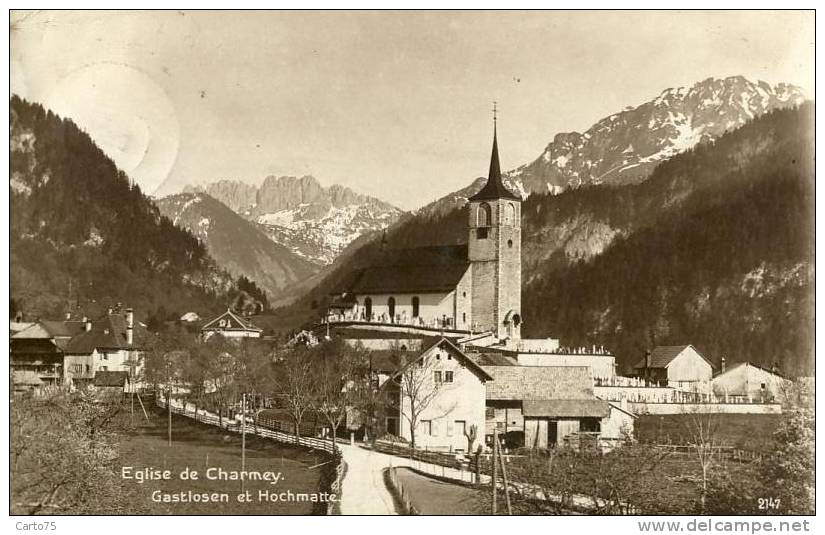 SUISSE - Eglise De CHARMEY - Gastlosen Et Hochmatte - Charmey