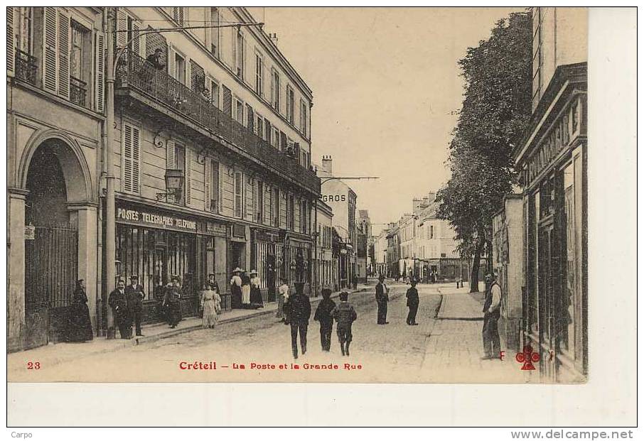 CRETEIL - La Poste Et La Grande Rue. - Creteil