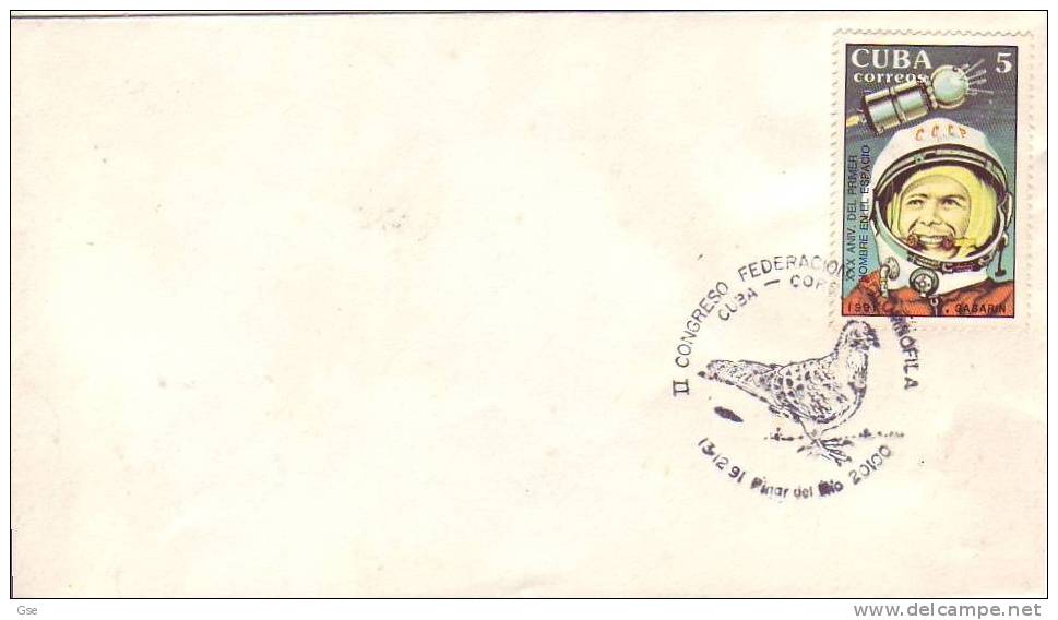 CUBA 1991 - Annullo Speciale Illustrato - Congresso Colombofilia - Pigeons & Columbiformes