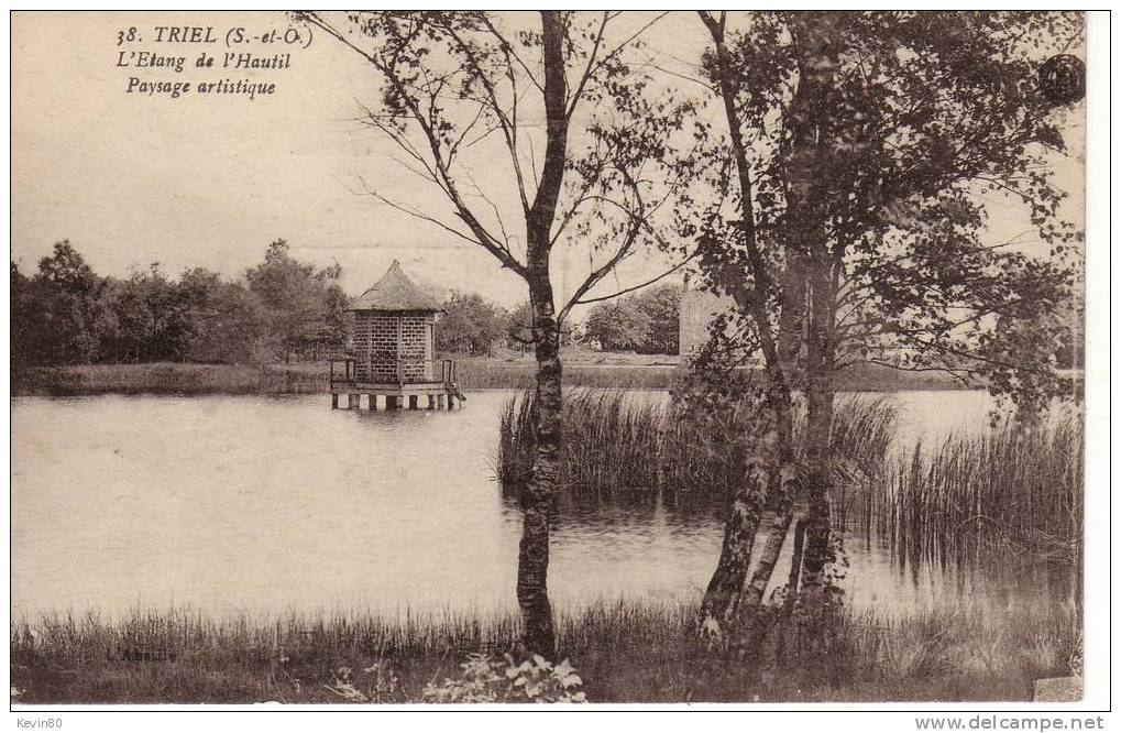 78 TRIEL SUR MER L'Etang De L'Hautil Paysage Artistique - Triel Sur Seine