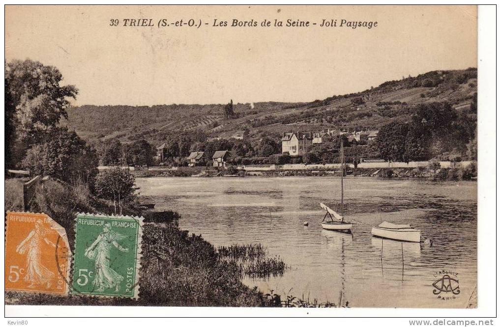 78 TRIEL SUR MER Les Bords De La Seine Joli Paysage - Triel Sur Seine