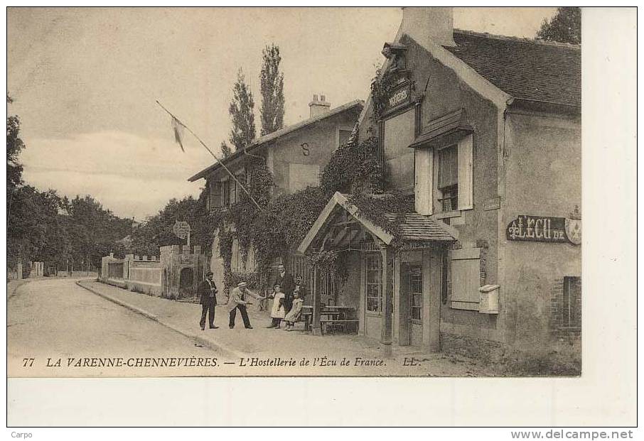 La VARENNE-CHENNEVIERES. - L'hostellerie De L'ECU De FRANCE. - Chennevieres Sur Marne