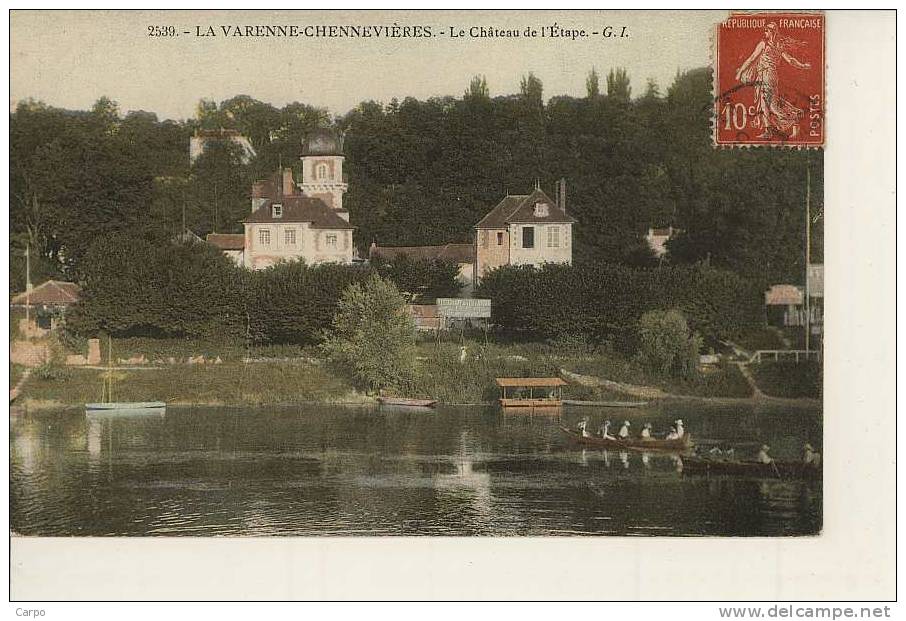 La VARENNE-CHENNEVIERES. - Le Chateau De L'étape. - Chennevieres Sur Marne