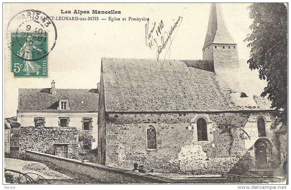 SAINT LEONARD DES BOIS - Eglise Et Presbytère - Saint Leonard Des Bois