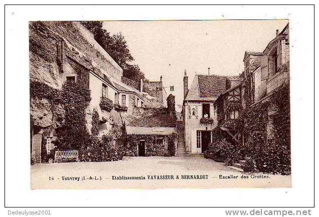 Oct7 3716219   Vouvray  Ets Vavasseur & Bernardet  Escalier Des Grottes N° 14 - Vouvray
