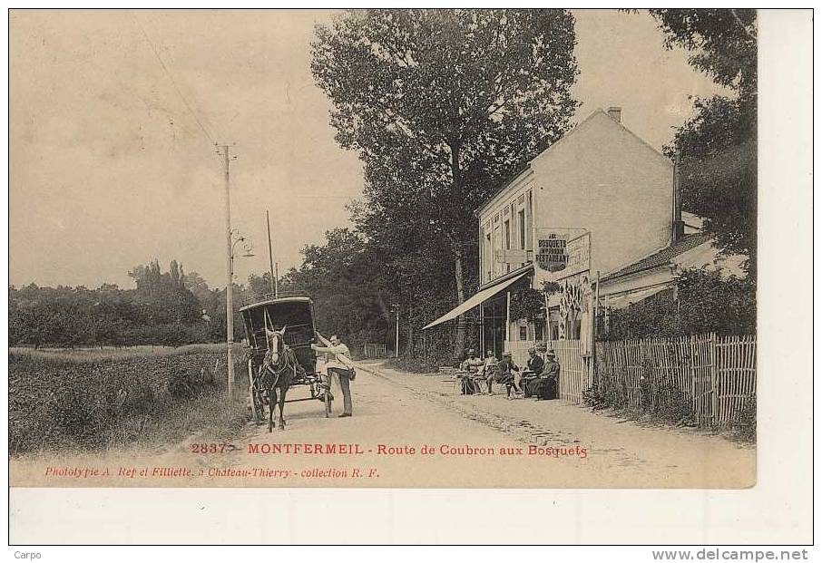 MONTFERMEIL - Route De Coubron Aux Bosquets. - Montfermeil