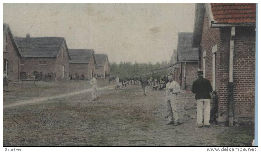 BEVERLO  Carres De Cavalerie , Paarden, Soldaten , Militair , Mooi Ingekleurde Kaart Verzonden 1912 - Altri & Non Classificati