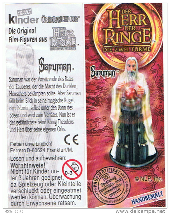 Herr Der Ringe 2 - Die Zwei Türme  - Saruman + BPZ - Ü-Ei