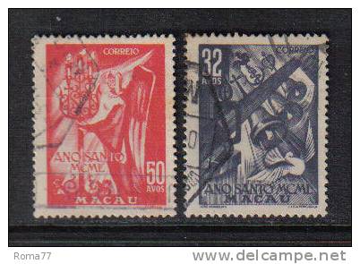 PC326A - MACAO , Anno Santo N. 338/339 - Usati