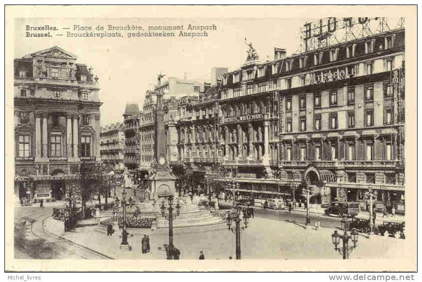 Bruxelles - Place De Brouckère - Pas D'éditeur - Environ 1930 - Pas Circulé - Vient D'un Carnet - TBE - Autres & Non Classés