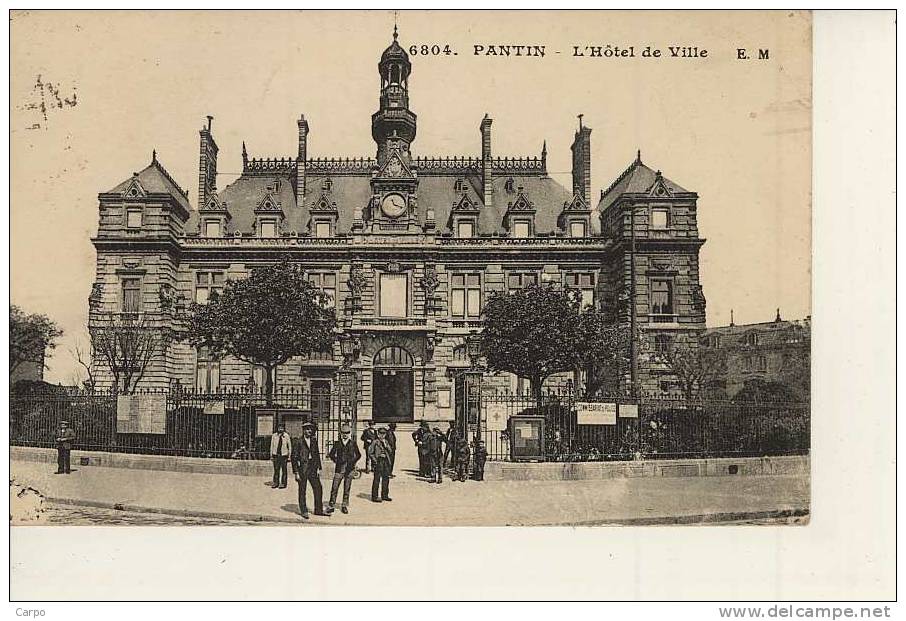 PANTIN - L´hotel De Ville. - Pantin