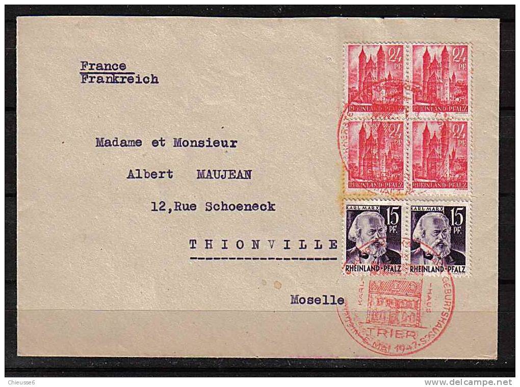 0045 - Allemagne ( Etat Rhéno-Palatin) N° 8 (x4) - 5 (x2) - Rhénanie-Palatinat