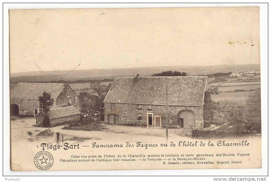 C849 - TIEGE-SART - Panorama Des Fagnes Vu De L' Hôtel De La Charmille - Jalhay