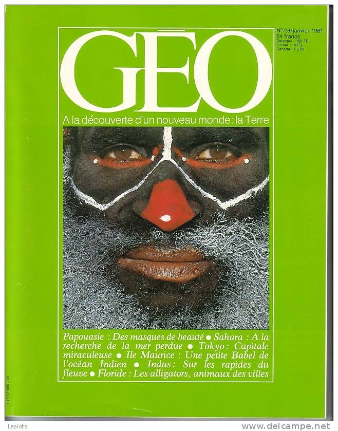 Magazine GEO Numéro 23 Janvier 1981 - Géographie