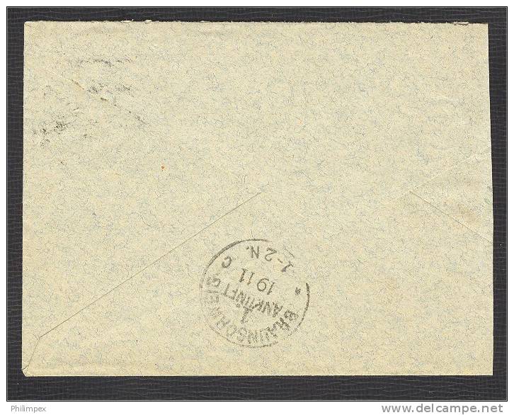 DENMARK, 20 OERE FRANKING TO GERMANY 4 + 8 + 8 = 20, 1911 - Lettres & Documents