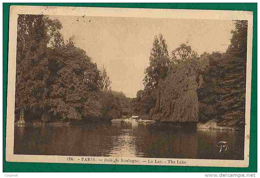 FRANCE - Yvert # 243 On BOIS DE BOULOGNE - LE LAC VF POSTCARD (Photo GUY) To PENNSILVANIA - Briefe U. Dokumente