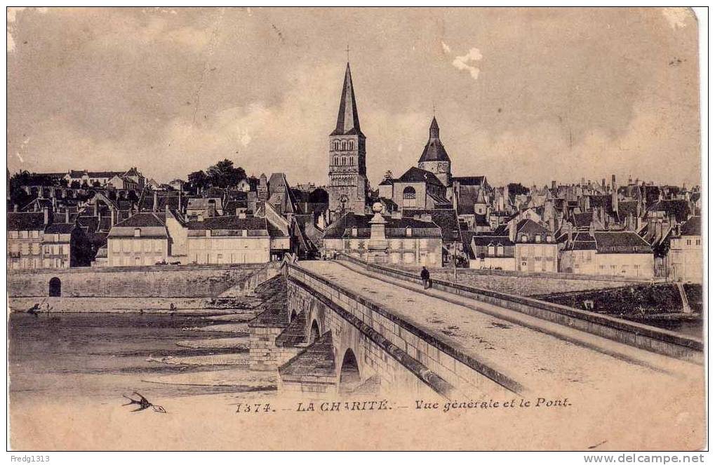 La Charite - Vue Generale Et Le Pont - La Charité Sur Loire