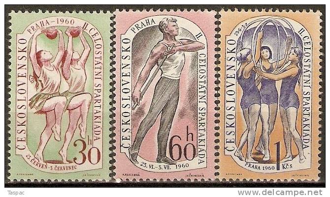 Czechoslovakia 1960 Mi# 1203-1205 ** MNH - Ungebraucht